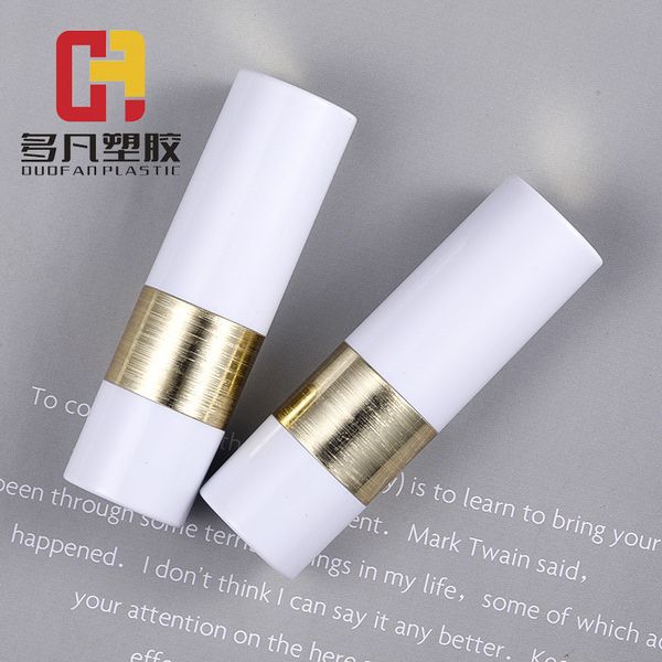 

factory wholesale design new white room golden drawing process lipstick diy manual traffic control color makeup cosmetic package air