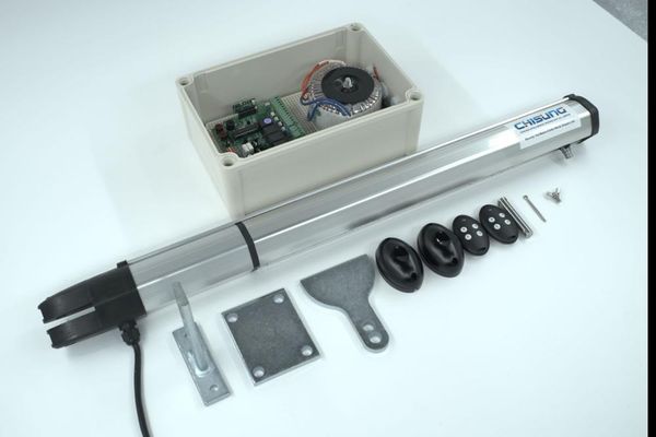 

single motor auto dual swing gate opener actuator for each leaf max width 2 meters fingerprint access control