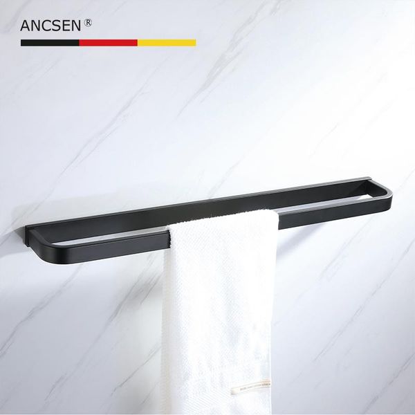 

towel racks stainless steel matte black bathroom holder rack single rod pendant bar hanger kitchen accessories