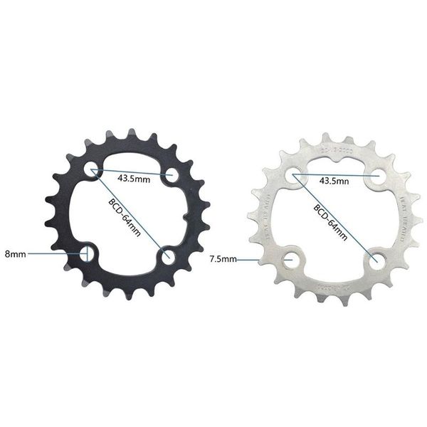 

bike heels & chainwheels 1pcs bcd 64mm crankset chainring 7/8/9 speed 22t bicycle repair chain ring molybdenum steel magnetic cycling r