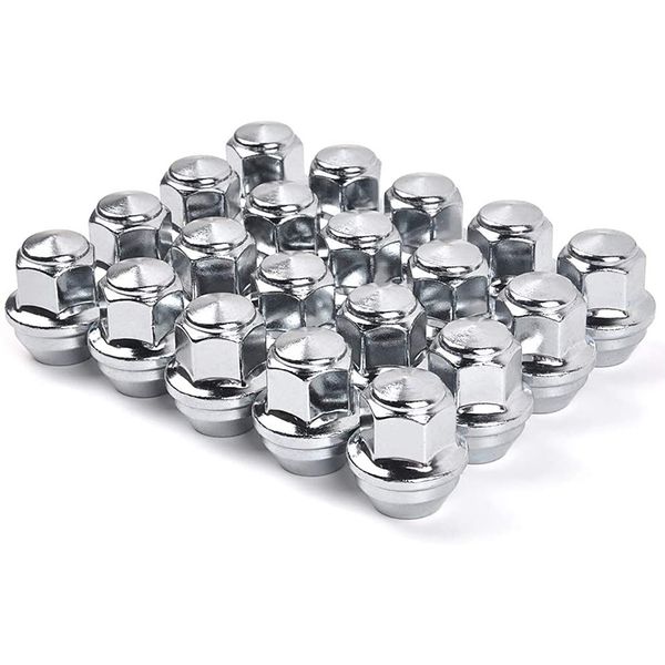 

m12x1.5 one-piece chrome oe style large acorn seat lug nuts for escape/ focus/ fusion factory wheels