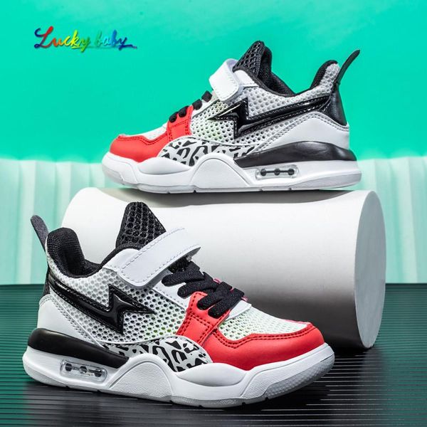 

athletic & outdoor 2021 autumn kids sneakers for boys basketball shoes running the baby casual children sport boot gamin chaussure, Black