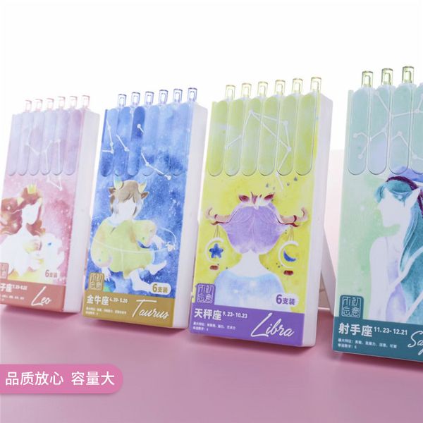 

zodiac chine neutral pen cartoon animation signature push type writing box