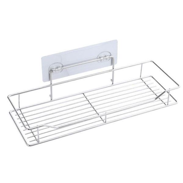 

bathroom storage & organization stainless steel space saving organizer shower no drilling kitchen rack home decoration shelf hardware access