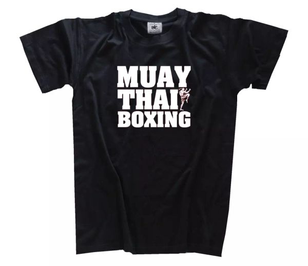 

muay thai boxing-letters kick boxes mma k1 t-shirt s-xxxl new, White;black