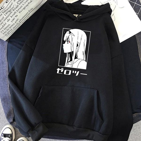 

men's hoodies & sweatshirts darling in the franxx zero two, Black