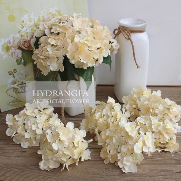 

11pcs/lot colorful decorative flower for wedding party luxury artificial hydrangea silk diy decoration home event flowers & wreaths