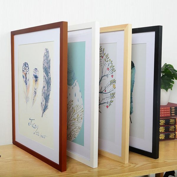 

wooden frame black white color po frames for wall art picture walnut wood