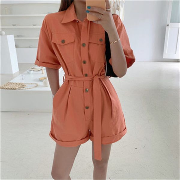 

sweaters casual thin lace-up overalls women loose solid high street elegance fashion office lady wide leg playsuits, White;black