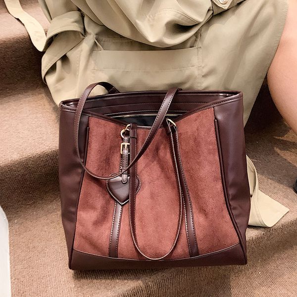 

dhl10pcs shopping bags women pu large capacity patchwork zipper handbag bag