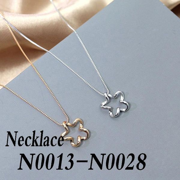 

chains delicate fashion sterling silver 925 necklace n0013-n0028
