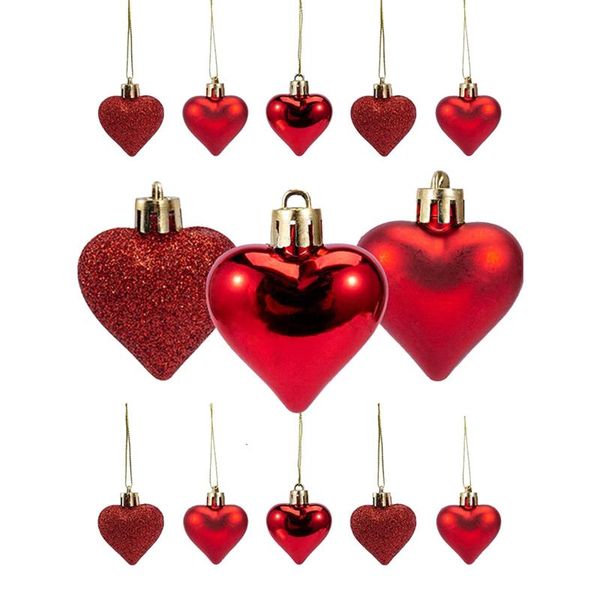 

decorative objects & figurines design 36pcs valentine decorations abs heart pendant ornaments romantic valentine's day gifts home creat