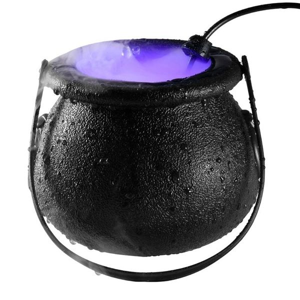 

humidifiers halloween witch pot smoke machine led humidifier color party diy decorations scene layout prank toy(eu plug)