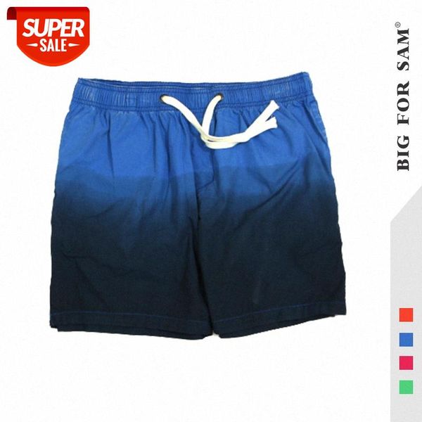 

men's hang dye gradient color retro beach shorts tether weiyi casual pants men #gn1e, Black