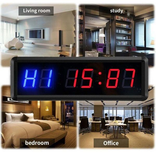 

gym timer satch with remote for fitness training ideal interval clock sport desk & table clocks