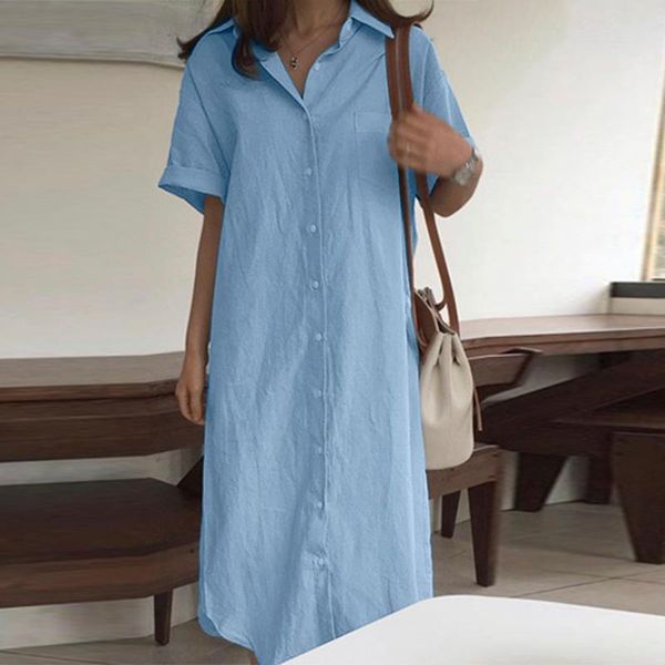 

party dresses women short sleeve long dress vintage casual vestido kaftan sundress summer bohemian beach loose oversized, White;black