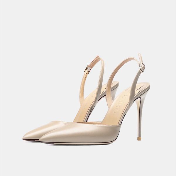 

dress shoes sandÃ¡lias femininas de salto alto fino, sapatos da moda com tira fina e ponta fina, para festa, kg8v, Black