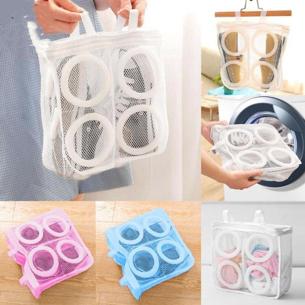 

washing machine storage mesh laundry bag shoe bags shoes wash net dry organizer