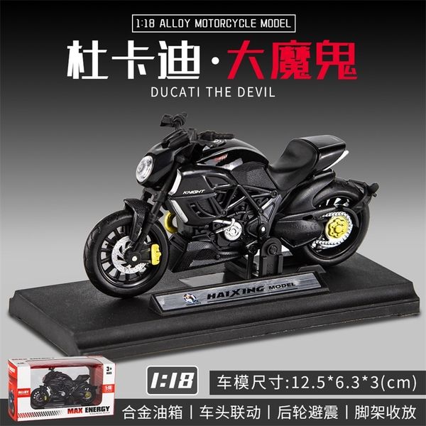 

89mini alloy ducati devil motorcycle model simulation 1 / 18 children's toy collection ornaments