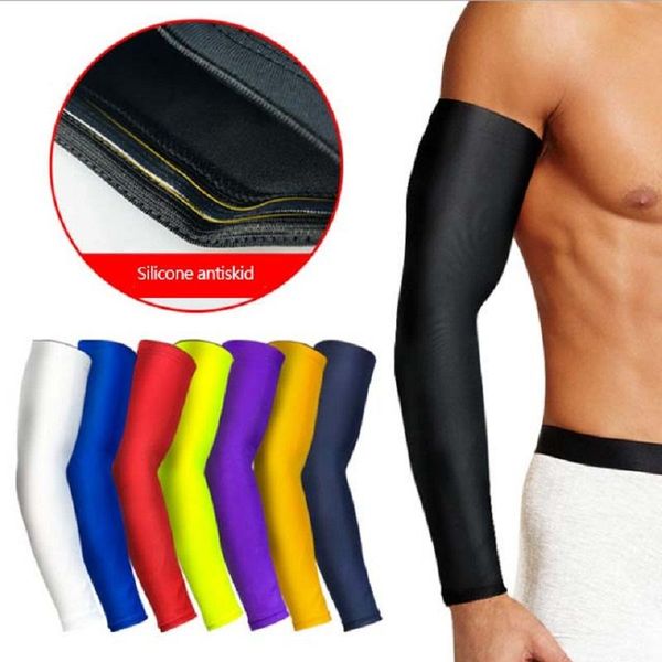 

elbow & knee pads customized basketball sport compression slimming arm sleeve with lowest price, Black;gray