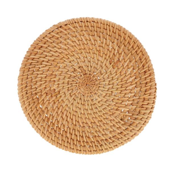 

mats & pads 1pc simple round placemat heat insulated tableware mat practical el cup
