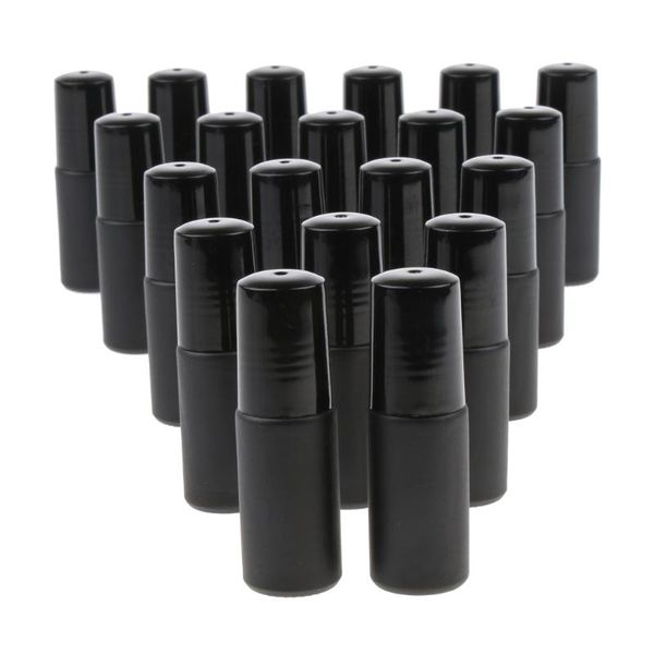 

storage bottles & jars 20pcs glass refillable empty essential oils roll on containers 5ml