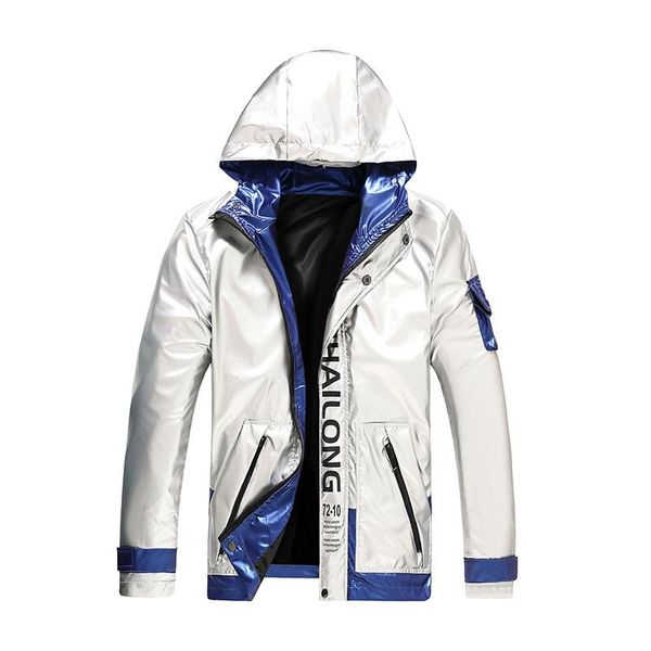 

men's jackets yapu 2021 metallic shiny warm thick waterproof parkas jacket autumn outwear outfits windproof handsome coat hooded, Black;brown