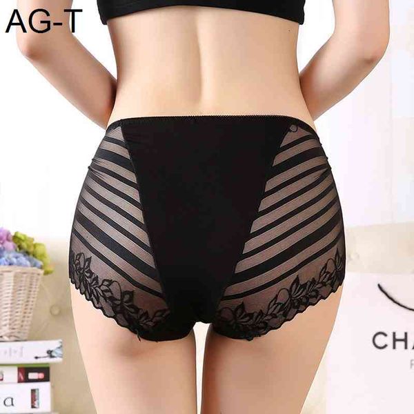 

women's large sizes lace modal mesh transparent panties female underwear plus size briefs for women black 3xl, Black;pink