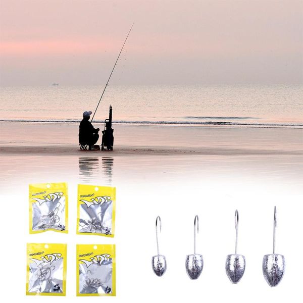 

fishing hooks crankbait isca artificial 5pcs jig head 3g/5g/7g/10g barbed hook soft lure jigging