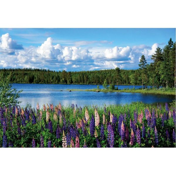 

party decoration natural scenery backdrop lavender flowers by the lake pography background decor born wedding po booth studio prop