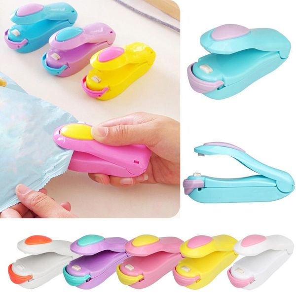 

portable mini heat sealing machine impulse seal packing plastic bag clips