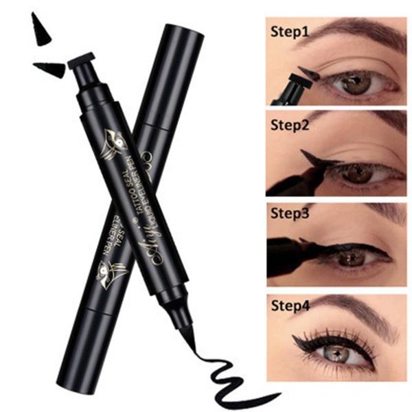 

eyeliner aiyi 1pcs liquid waterproof black color liner pen fast dry eye long-last make up tools 2021 tslm1