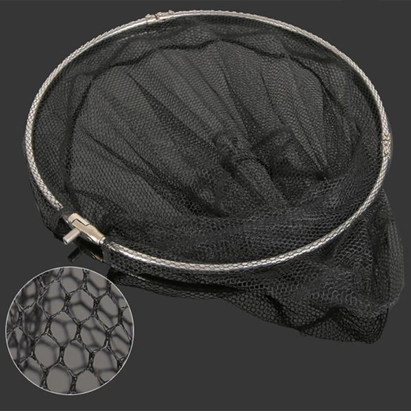 

fishing accessories fish net bag gear folding head stainless steel