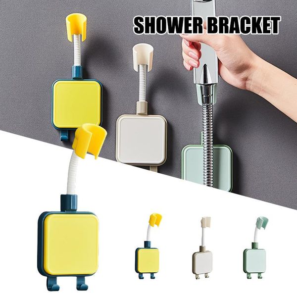 

hooks & rails shower head bracket adjustable waterproof of perforation strong viscosity suitable for smooth walls can csv