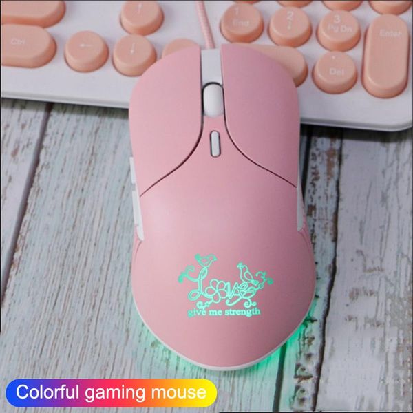 

wired gaming mouse led light optical mice for pc notebook lappuo88