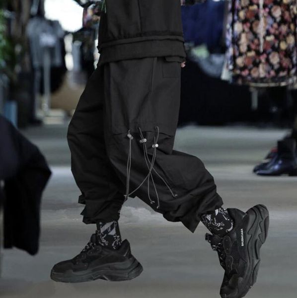 

black mens pants harem pant men and women hip hop loose trousers personality pantalones hombre cargo pantalon homme spring men's