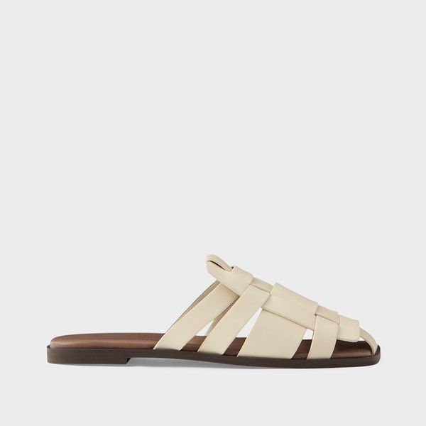 

breathable 2021 summer female sandal sale of women's shoes square toe girls low retro flat pu hoof heels fabric rome rubber sandals, Black