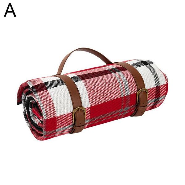 

outdoor pads picnic mat leather straps camping moisture-proof beach cloth hiking