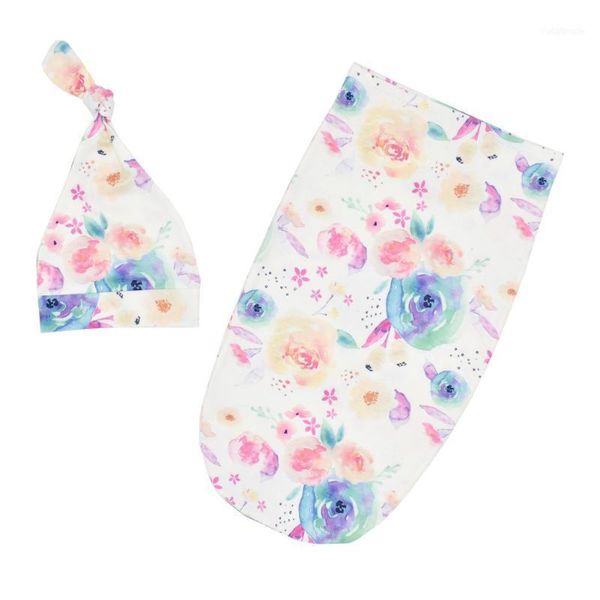 

with cap accessories bedding home sleep sack gift pography prop printed for born toddlers baby swaddle blanket set1