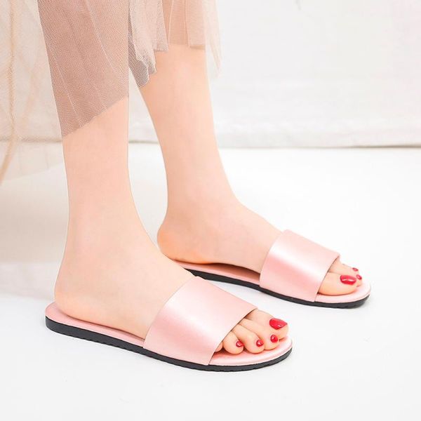 

home shoes women summer non-slip slippers soft bottom sand beach flip-flops lady multicolor indoor slipper outdoor slides, Black