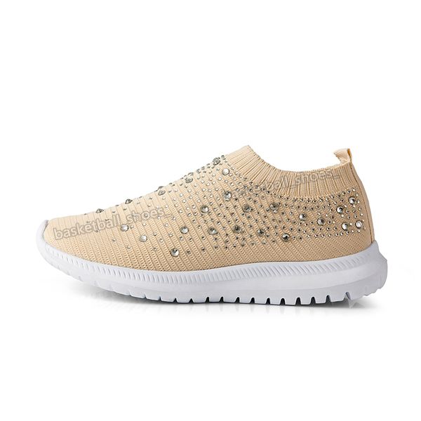 

womens shoes large size rhinestone socks color matchings thick soled old couple shoe sports sneaker woman trainers sneakers 35-43zz, Black