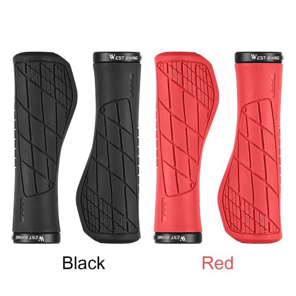 

bike handlebars &components bicycle lock end handlebar west biking durable non-slip ergonomic rubber mountain black