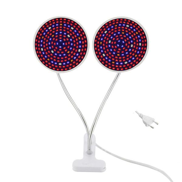 

leds two heads with plug grow light full spectrum tent lights phyto lamp hydroponic growth for indoor seedlings flower