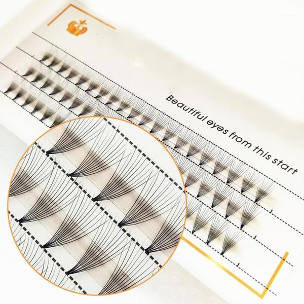 

60pcs/set individual clusters eyelash extensions natural everlong 10d russian volume faux curl lashes 8-12mm makeup cilia softer1