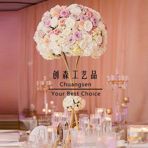 

party decoration gold flower stand tall metal road lead wedding centerpiece flowers rack,home deco table holder,party favor