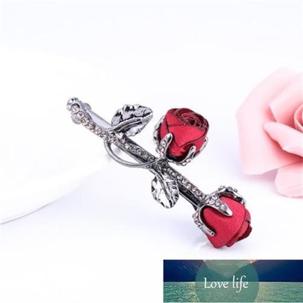 Acessórios Menina Elegante Rose Flor Hairpin Tecido Cristal Beetle Strass Folha Feminino Preço de Fábrica Especialista Qualidade Estilo Mais Recente Estilo Original Status