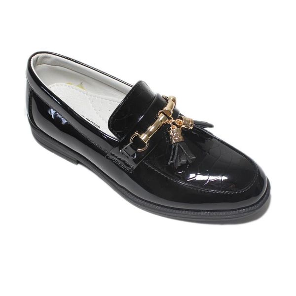 

flat shoes boys round toe tasseled casual slip on loafers kids smart spanish page boy wedding dress formal soft rubber sole flats, Black;grey