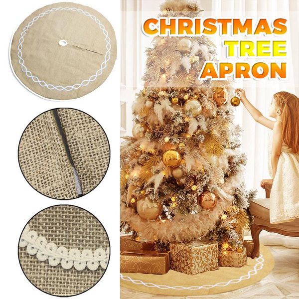 

christmas decorations tree skirt 122 cm round carpet for home floor mat year 2021 xmas skirts