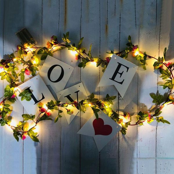 

strings 10m 100 led artificial rose flower string fairy light copper wire christmas garland for wedding party holiday