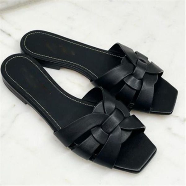 

young party lady fashion slippers beach style shose high street, Black